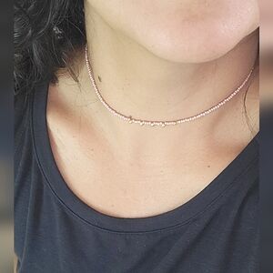 📿 NWT CK01 Beaded Chocker Necklace. BOHO/GIFT/ Handmade. TOHO beads